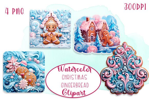 Download Christmas Pink Velvet Gingerbread Clipar - Christmas Collection