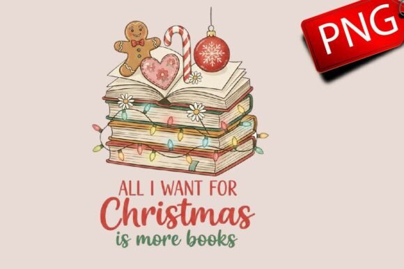 Download Retro Christmas Books PNG - Christmas Collection