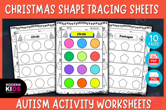 Download Christmas Shape Tracing Activity Sheets - Christmas Collection