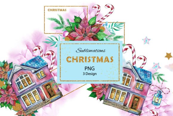 Download Watercolor Christmas Sublimations, PNG - Christmas Collection