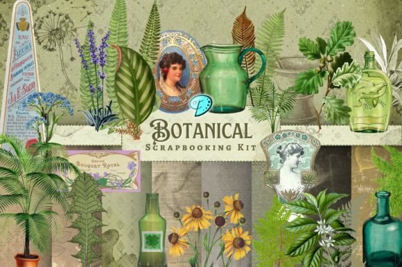 Download Botanical Scrapbooking Kit - Scrapbooking Collection