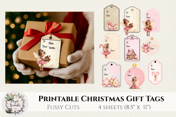 Download Christmas Tags – Elves, Santa &amp; Fairies - Christmas Collection