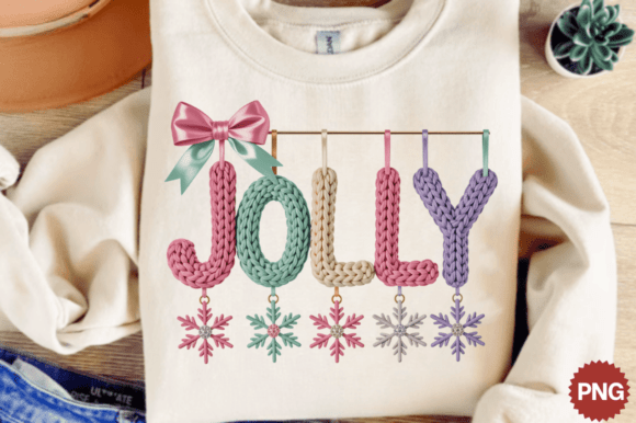 Download Faux Yarn Christmas Png Holly Jolly Pngs - Christmas Collection