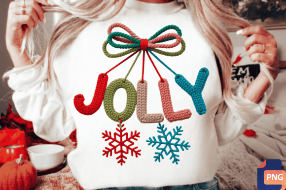 Download Faux Yarn Christmas Png Holly Jolly Pngs - Christmas Collection