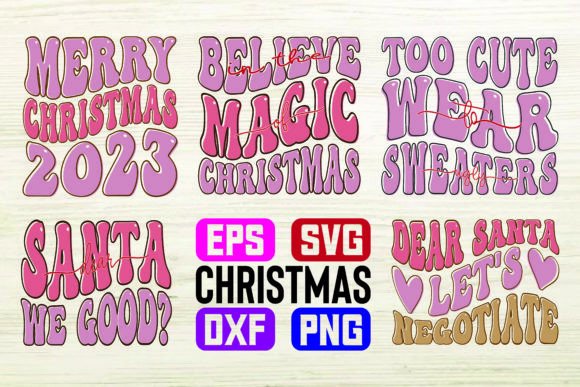 Download Christmas Retro Designs Bundle - Christmas Collection