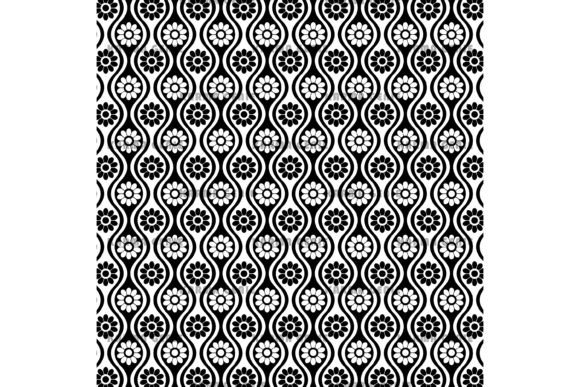 Download Black &amp; White Daisy Flowers Pattern - White Collection