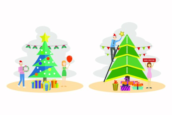 Download Christmas Vintage Holiday Illustrations - Christmas Collection