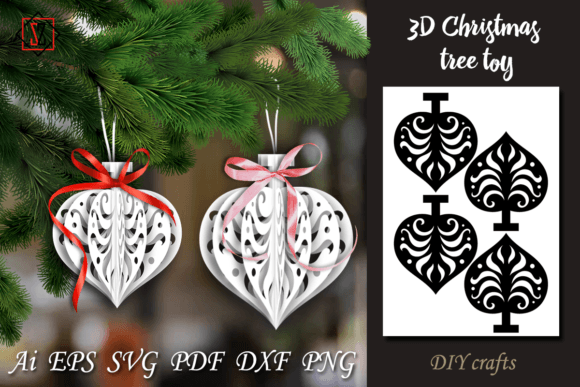 Download 3D Christmas Tree Toy_1 / DIY Crafts - Christmas Collection