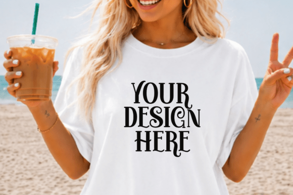 Download Gildan 5000 White T-Shirt Mockup - White Collection