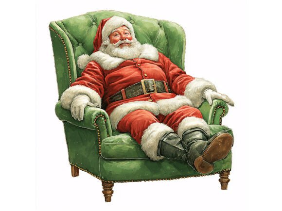Download 10 JPG Vintage Santa Christmas Set - Christmas Collection