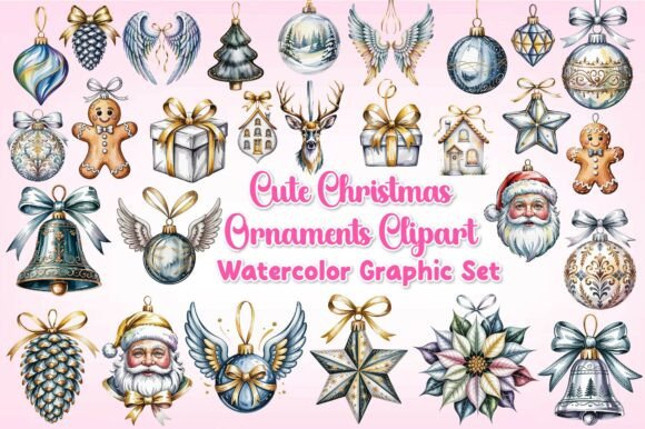Download Cute Christmas Ornaments Clipart - Christmas Collection