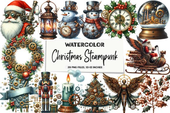 Download Christmas Steampunk Clipart - Christmas Collection