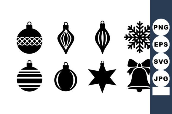 Download Christmas Holiday Decorations Silhouette - Christmas Collection