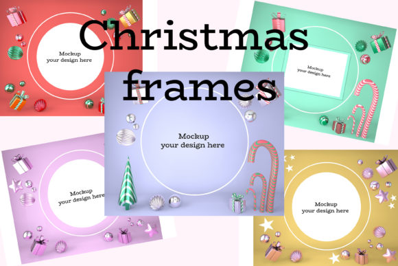 Download Christmas Frame with Holiday Decorations - Christmas Collection