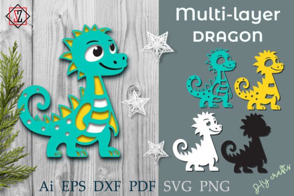 Download Multi-layer Dragon/Cut/DIY Crafts - Diy Collection
