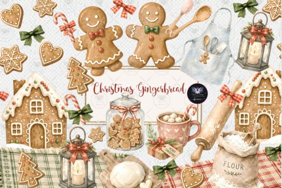 Download Gingerbread Bakery Christmas Clipart - Christmas Collection