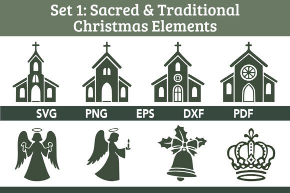 Download Sacred &amp; Traditional Christmas Elements - Christmas Collection