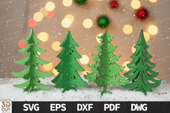 Download Christmas Tree Bundle Laser Cut - Christmas Collection