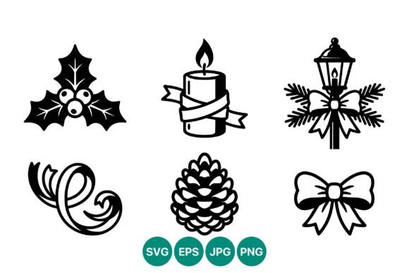 Download Christmas Holiday Decorations Vector - Christmas Collection