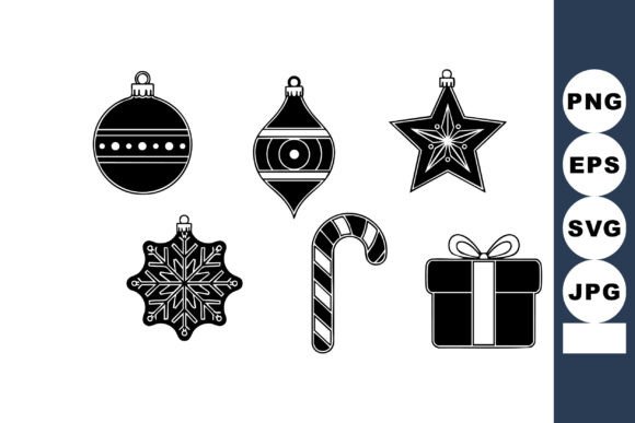 Download Christmas Holiday Decorations Vector Set - Christmas Collection
