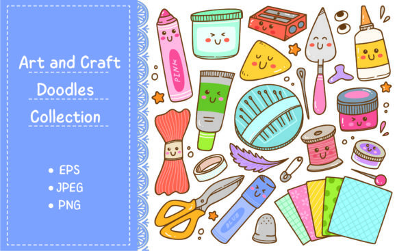 Download Art and Craft Supplies Doodle, DIY Tools - Diy Collection