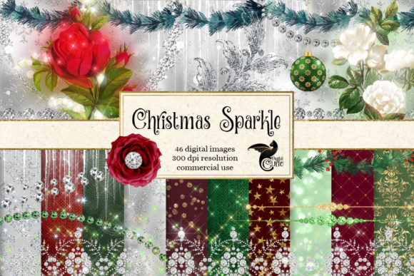 Download Christmas Sparkle Digital Scrapbook Kit - Christmas Collection
